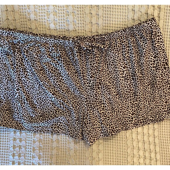 Apt 9 Womens Sleep Shorts Cheetah Print Plus Size XL Soft Comfortable - Picture 3 of 7